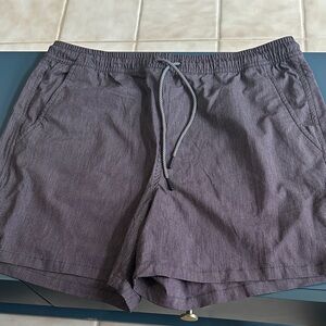Athleta Striped Gray Board Shorts